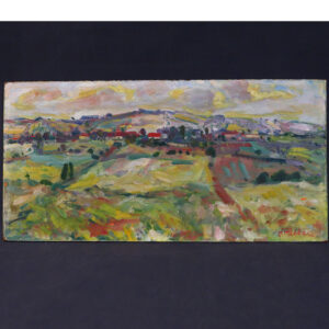 obraz malir jaroslav hrubec krajina u nivnice