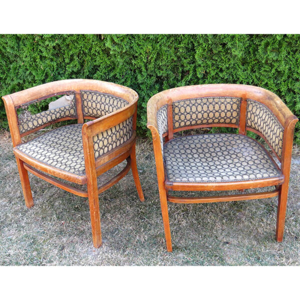 STAROZITNE DESIGN PAROVE KRESLA THONET FISCHEL AUSTRIA VIDENSKA SECESE